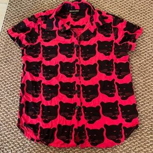 Nooworks Panther Joyce button up, size L